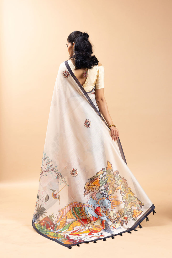 Vrindavan Vaas Chanderi Saree
