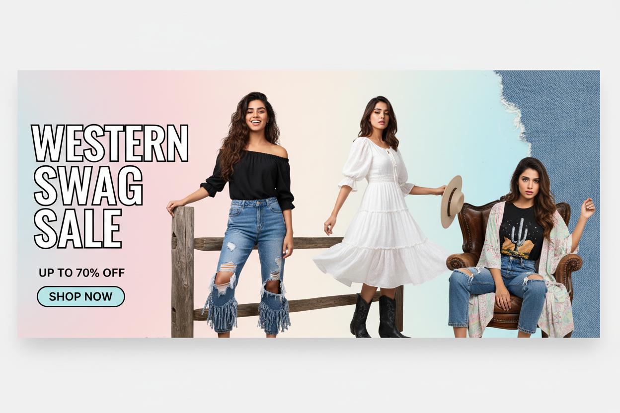 Western Swag Sale Poster